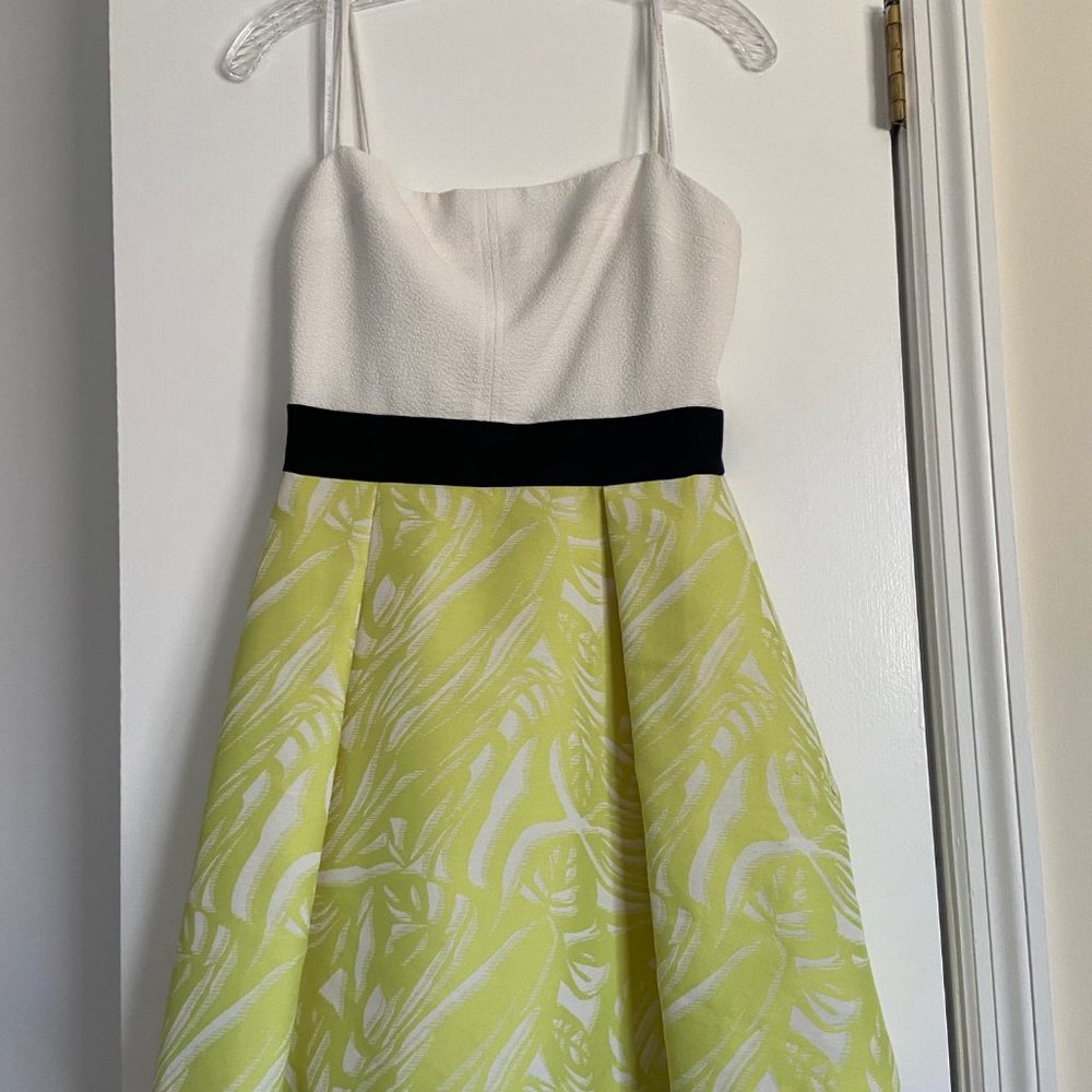 Black Halo Color Block Dress, Size 8